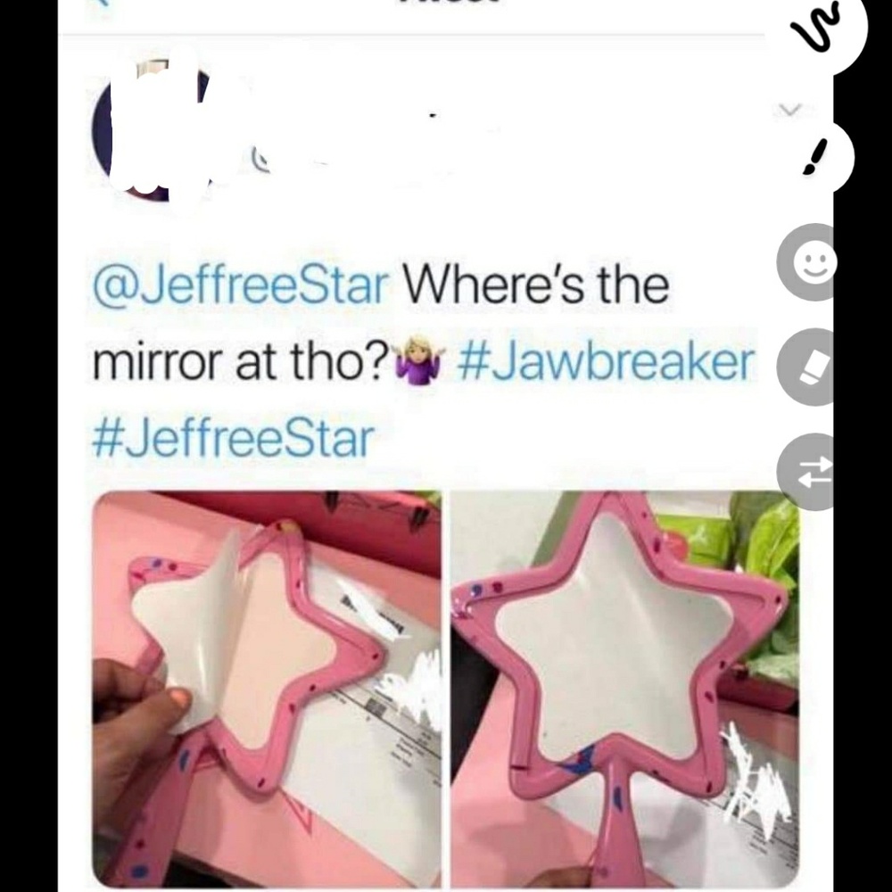 Jeffree Star Mirror With No Mirror Attached